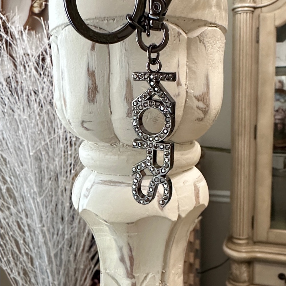 Michael Kors Black and Silver Key Charm